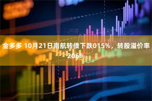 金多多 10月21日南航转债下跌015%，转股溢价率206%